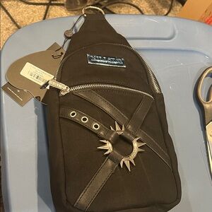 Killstar jackal Black Crossbody Bag